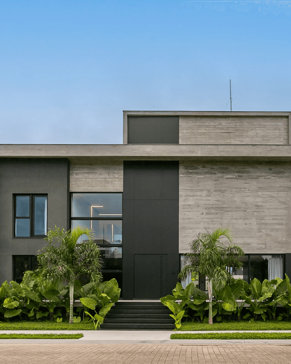 Residência de concreto aparente
